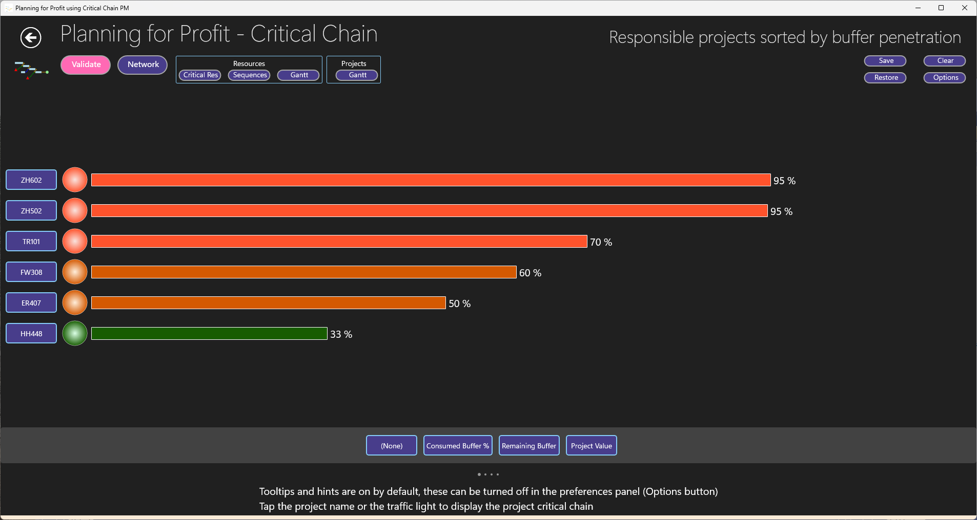 Planning for Buffer Management